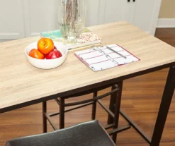 Max Brown & Blonde 3-Piece Pub Table Set -Storage supplies store 810389575 3