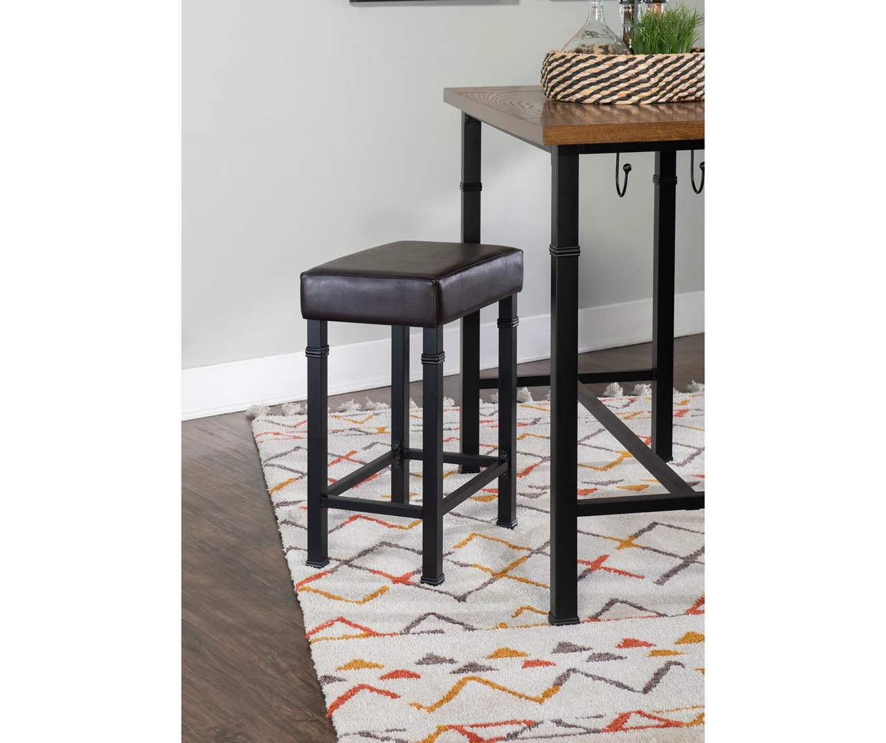 Luke Industrial 3-Piece Pub Table Set With Hooks 12 Luke Industrial 3-Piece Pub Table Set With Hooks - Image 10