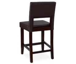 24" Brown Open Back Counter Stool -Storage supplies store 810389578 3 1