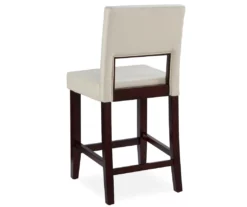 24" White Open Back Counter Stool -Storage supplies store 810389579 3