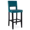 30" Blue Open Back Barstool -Storage supplies store 810389580 3 1