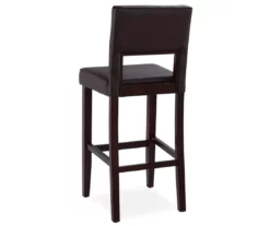 Faux Leather High Back Bar/ Counter Stools -Storage supplies store 810389581 3 1