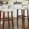 Faux Leather High Back Bar/ Counter Stools -Storage supplies store 810389582 1 1