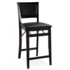 Espresso Padded Back Folding Bar/Counter Stools 1 Espresso Padded Back Folding Bar/Counter Stools -Storage supplies store 810389593 1