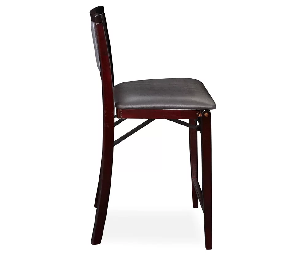Espresso Padded Back Folding Bar/Counter Stools 7 Espresso Padded Back Folding Bar/Counter Stools - Image 5