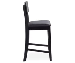 24" Black Contemporary Counter Stool 17 24" Black Contemporary Counter Stool -Storage supplies store 810389596 2