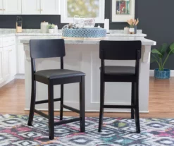 Contemporary Black Bar/ Counter Stools -Storage supplies store 810389596 B0 1 1