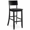 30" Black Contemporary Barstool -Storage supplies store 810389597 1