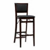 30" Espresso Padded Folding Barstool -Storage supplies store 810389598 2