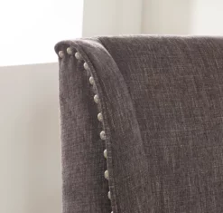 Charcoal Gray Square Back Office Chair With Nailhead Trim 14 Charcoal Gray Square Back Office Chair With Nailhead Trim -Storage supplies store 810389623 3