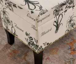 Claudia Botanical Storage Ottoman -Storage supplies store 810389625 B8