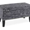 Claudia Gray Script Storage Ottoman -Storage supplies store 810389626 1