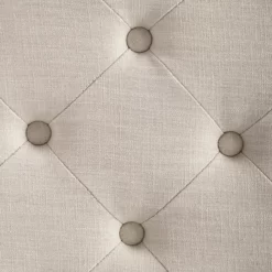 Claire Cream Square French Country Ottoman -Storage supplies store 810389627 4