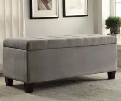 Erin Gray Padded Shoe Storage Ottoman 8 Erin Gray Padded Shoe Storage Ottoman -Storage supplies store 810389631 1