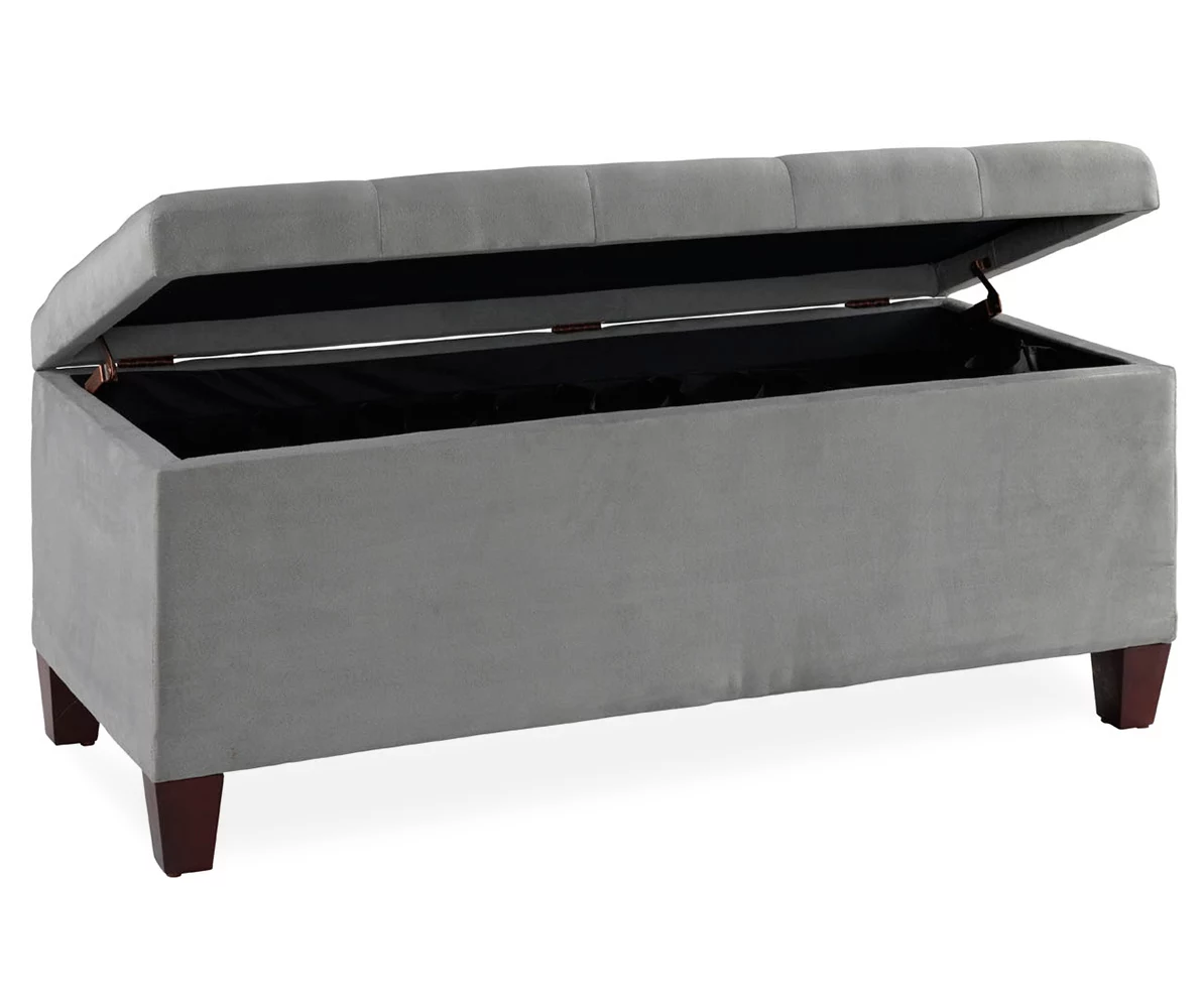 Erin Gray Padded Shoe Storage Ottoman 5 Erin Gray Padded Shoe Storage Ottoman - Image 3