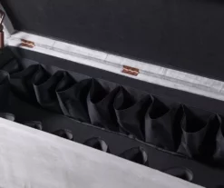 Erin Gray Padded Shoe Storage Ottoman 11 Erin Gray Padded Shoe Storage Ottoman -Storage supplies store 810389631 4