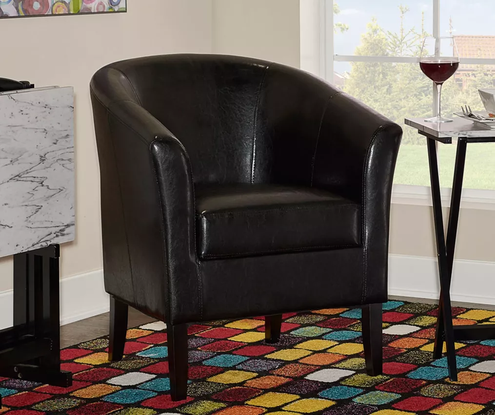 Spencer Faux Leather Club Armchair 7 Spencer Faux Leather Club Armchair - Image 5