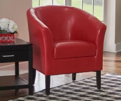 Spencer Faux Leather Club Armchair 33 Spencer Faux Leather Club Armchair -Storage supplies store 810389642 1 1