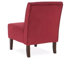 Hannah Red Armless Accent Chair -Storage supplies store 810389648 3 1