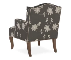 Gray Floral Bergere Armchair -Storage supplies store 810389649 2 1