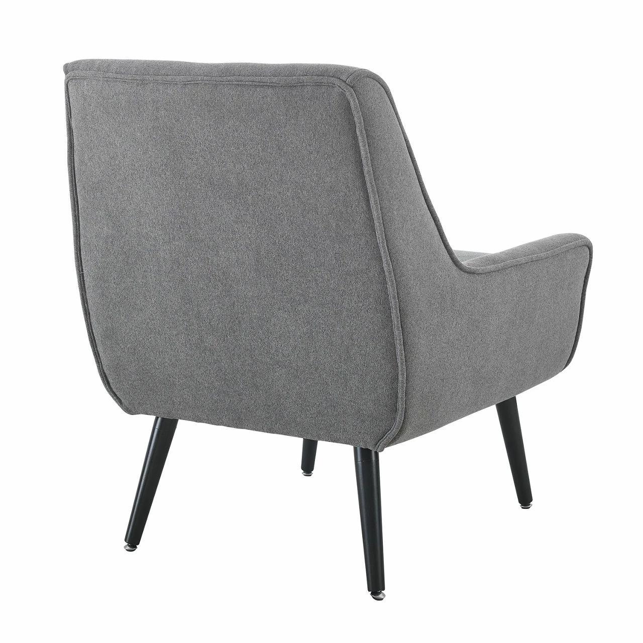 Sara Gray Flannel Mid-Century Accent Chair 7 Sara Gray Flannel Mid-Century Accent Chair - Image 5