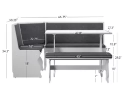 Maggie Breakfast Dining Nook -Storage supplies store 810389663 D8 11
