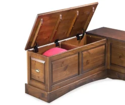 Cannon Walnut Backless Breakfast Nook -Storage supplies store 810389665 3