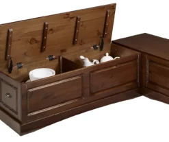 Cannon Walnut Backless Breakfast Nook -Storage supplies store 810389665 A8 1