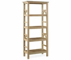 Rockford Rustic Gray 4-Shelf Bookcase