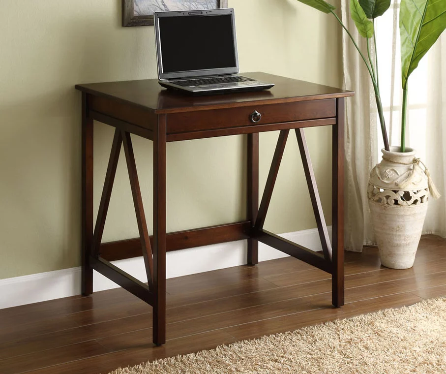 Rockford Antique Tobacco Small Writing Desk 4 Rockford Antique Tobacco Small Writing Desk - Image 2