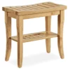 18" Pierce Bamboo Bathroom Stool -Storage supplies store 810389685 1