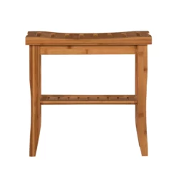 18" Pierce Bamboo Bathroom Stool 22 18" Pierce Bamboo Bathroom Stool -Storage supplies store 810389685 3