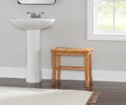 18" Pierce Bamboo Bathroom Stool 20 18" Pierce Bamboo Bathroom Stool -Storage supplies store 810389685 B0 2