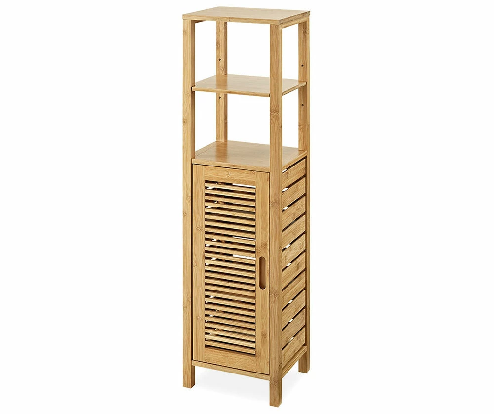 Pierce Bamboo 5-Shelf Mid Cabinet 3 Pierce Bamboo 5-Shelf Mid Cabinet
