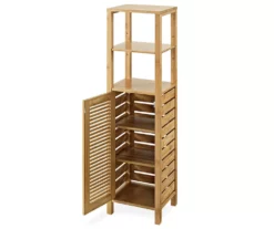 Pierce Bamboo 5-Shelf Mid Cabinet 19 Pierce Bamboo 5-Shelf Mid Cabinet -Storage supplies store 810389690 2