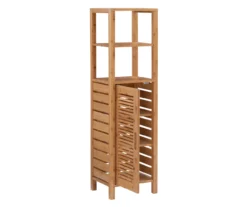 Pierce Bamboo 5-Shelf Mid Cabinet 25 Pierce Bamboo 5-Shelf Mid Cabinet -Storage supplies store 810389690 A0 3