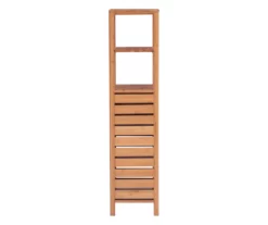 Pierce Bamboo 5-Shelf Mid Cabinet 15 Pierce Bamboo 5-Shelf Mid Cabinet -Storage supplies store 810389690 A1 1