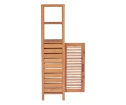 Pierce Bamboo 5-Shelf Mid Cabinet 22 Pierce Bamboo 5-Shelf Mid Cabinet -Storage supplies store 810389690 A1 2