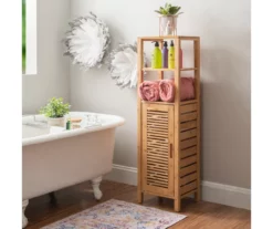 Pierce Bamboo 5-Shelf Mid Cabinet 17 Pierce Bamboo 5-Shelf Mid Cabinet -Storage supplies store 810389690 B0 1