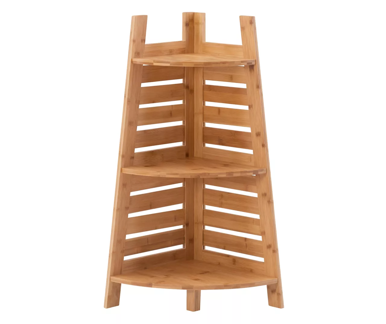 Pierce Bamboo 3-Tier Corner Shelf 11 Pierce Bamboo 3-Tier Corner Shelf - Image 9