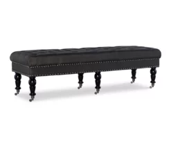 Claire Charcoal Tufted French Country Bench 14 Claire Charcoal Tufted French Country Bench -Storage supplies store 810389694 A0 1