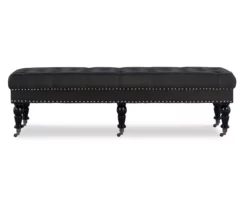 Claire Charcoal Tufted French Country Bench 15 Claire Charcoal Tufted French Country Bench -Storage supplies store 810389694 A0 2