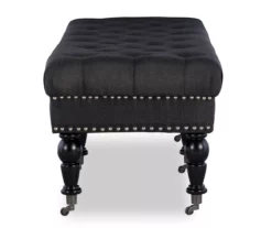 Claire Charcoal Tufted French Country Bench 16 Claire Charcoal Tufted French Country Bench -Storage supplies store 810389694 A1 3