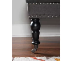 Claire Charcoal Tufted French Country Bench 20 Claire Charcoal Tufted French Country Bench -Storage supplies store 810389694 A8 7