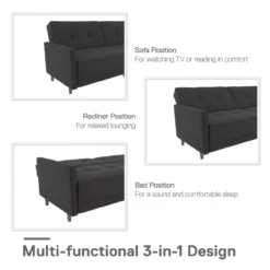 Ameriwood Avianna Coil Futon 37 Ameriwood Avianna Coil Futon -Storage supplies store 810405133 1