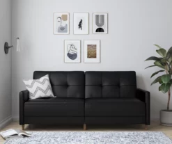 Ameriwood Avianna Faux Leather Coil Futon 32 Ameriwood Avianna Faux Leather Coil Futon -Storage supplies store 810405140 5 1