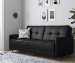 Ameriwood Avianna Faux Leather Coil Futon 34 Ameriwood Avianna Faux Leather Coil Futon -Storage supplies store 810405140 6 1