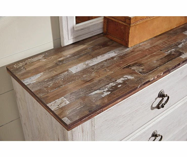 Willowton Whitewash Dresser 7 Willowton Whitewash Dresser - Image 5