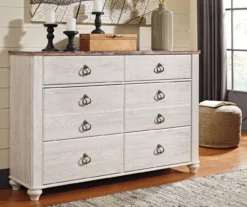 Willowton Whitewash Dresser 14 Willowton Whitewash Dresser -Storage supplies store 810406133