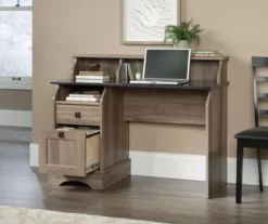 Salt Oak Graham Hill Desk -Storage supplies store 810406191 3